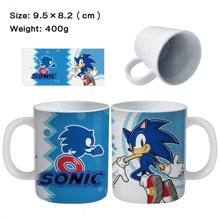 Sonic The Hedgehog Anime peripheral ceramic cup tea cup drinking cup 9.5X8.2cm