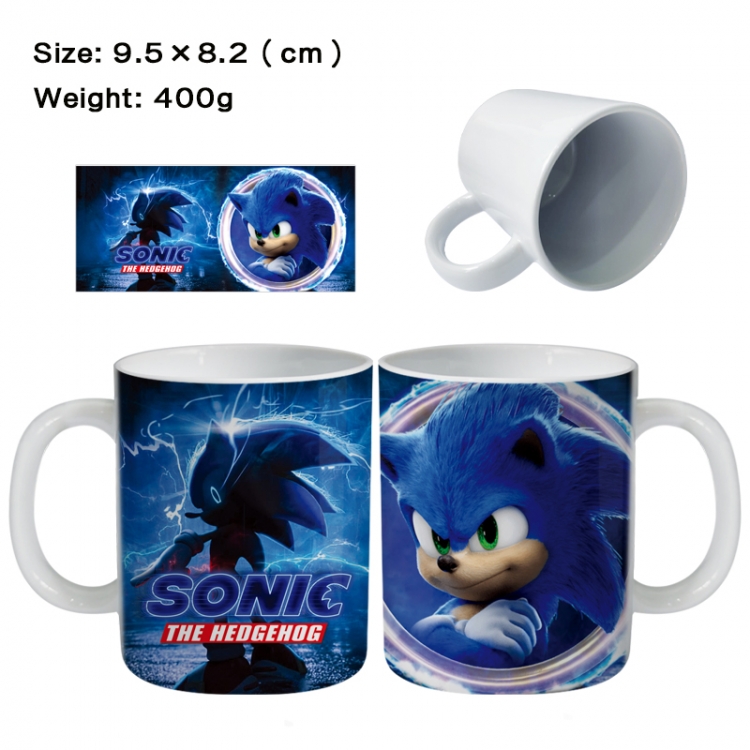 Sonic The Hedgehog Anime peripheral ceramic cup tea cup drinking cup 9.5X8.2cm