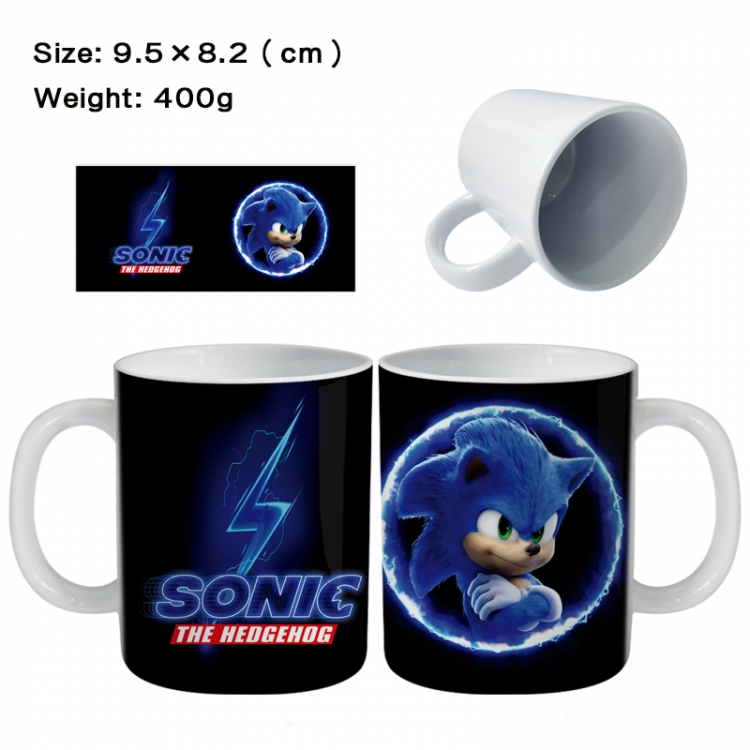 Sonic The Hedgehog Anime peripheral ceramic cup tea cup drinking cup 9.5X8.2cm