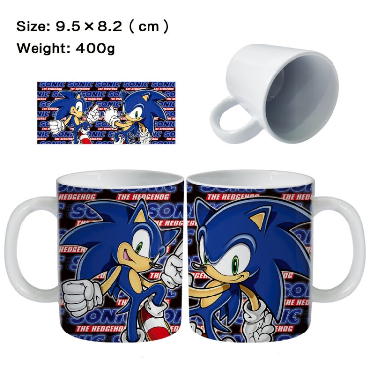 Sonic The Hedgehog Anime peripheral ceramic cup tea cup drinking cup 9.5X8.2cm