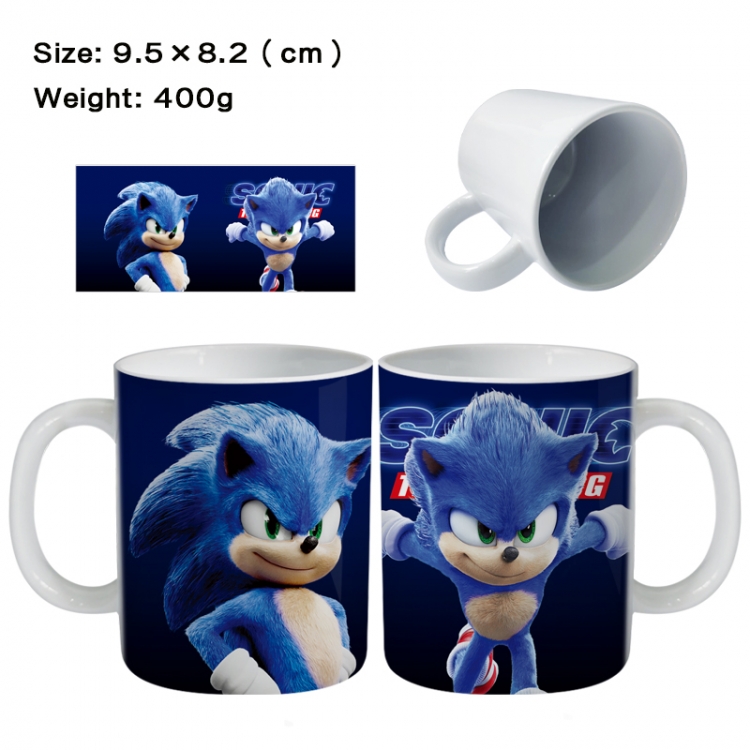 Sonic The Hedgehog Anime peripheral ceramic cup tea cup drinking cup 9.5X8.2cm