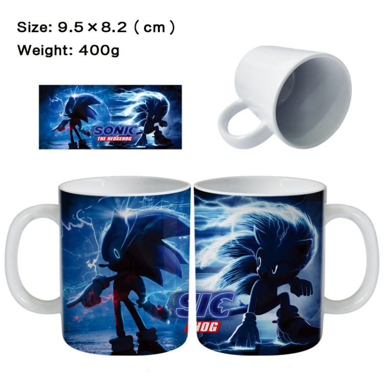 Sonic The Hedgehog Anime peripheral ceramic cup tea cup drinking cup 9.5X8.2cm