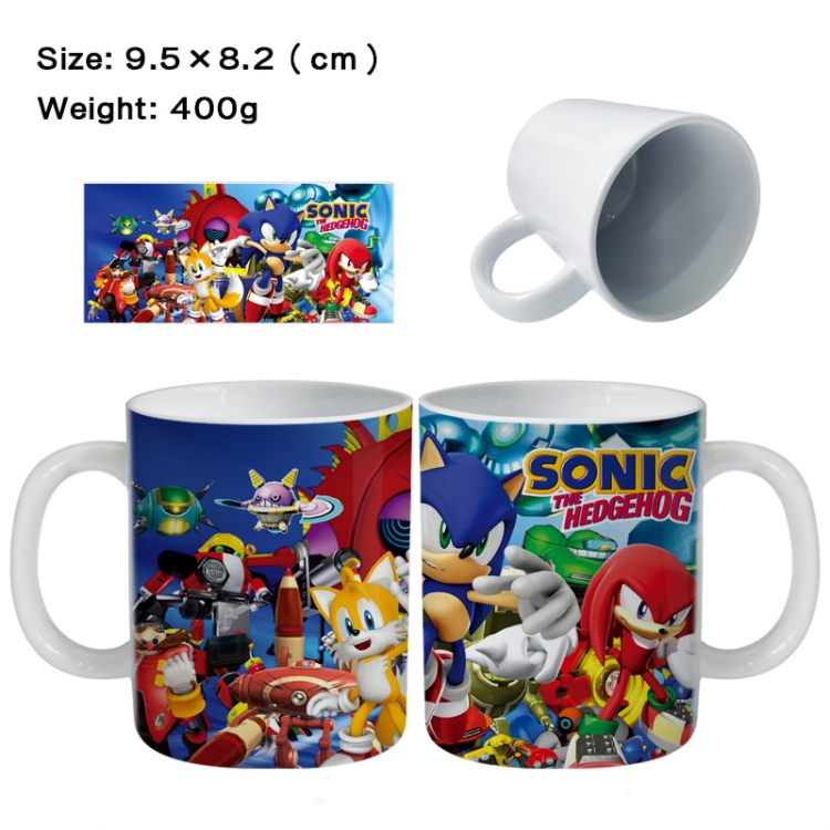 Sonic The Hedgehog Anime peripheral ceramic cup tea cup drinking cup 9.5X8.2cm