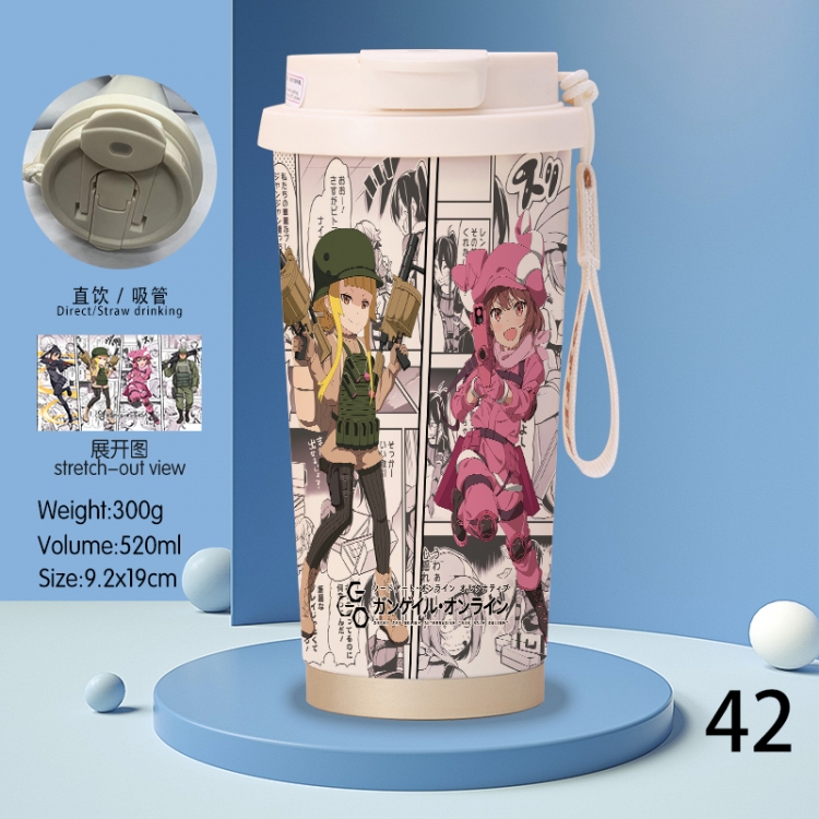 Sword Art Online Anime peripheral stainless steel coffee cup 520ML