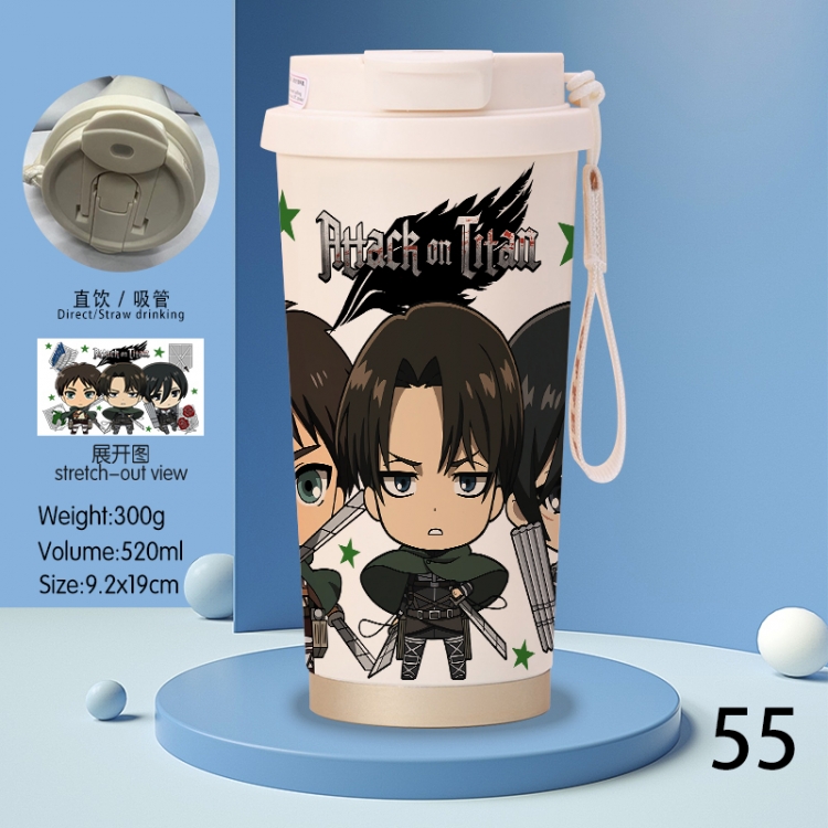 Shingeki no Kyojin Anime peripheral stainless steel coffee cup 520ML