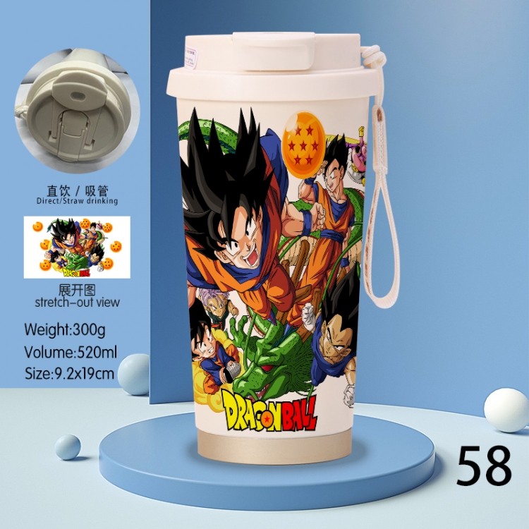 DRAGON BALL Anime peripheral stainless steel coffee cup 520ML