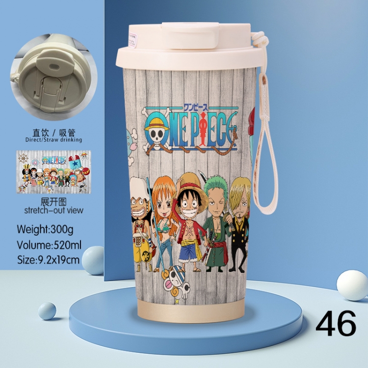 One Piece Anime peripheral stainless steel coffee cup 520ML