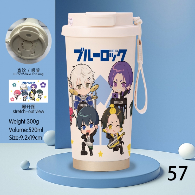 BLUE LOCK Anime peripheral stainless steel coffee cup 520ML