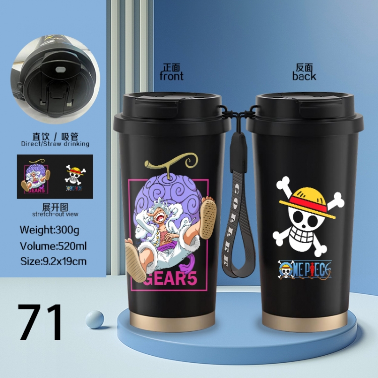 One Piece Anime peripheral stainless steel coffee cup 520ML