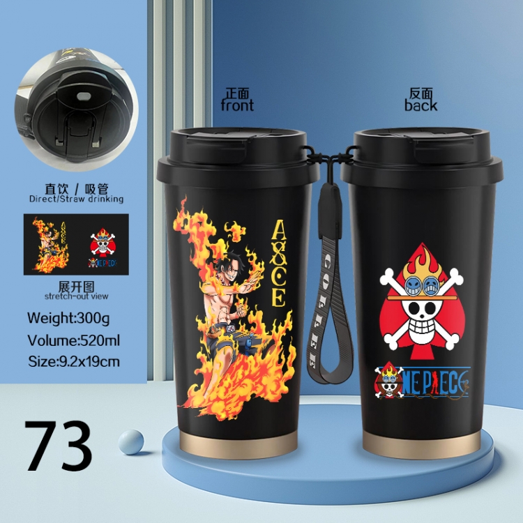 One Piece Anime peripheral stainless steel coffee cup 520ML