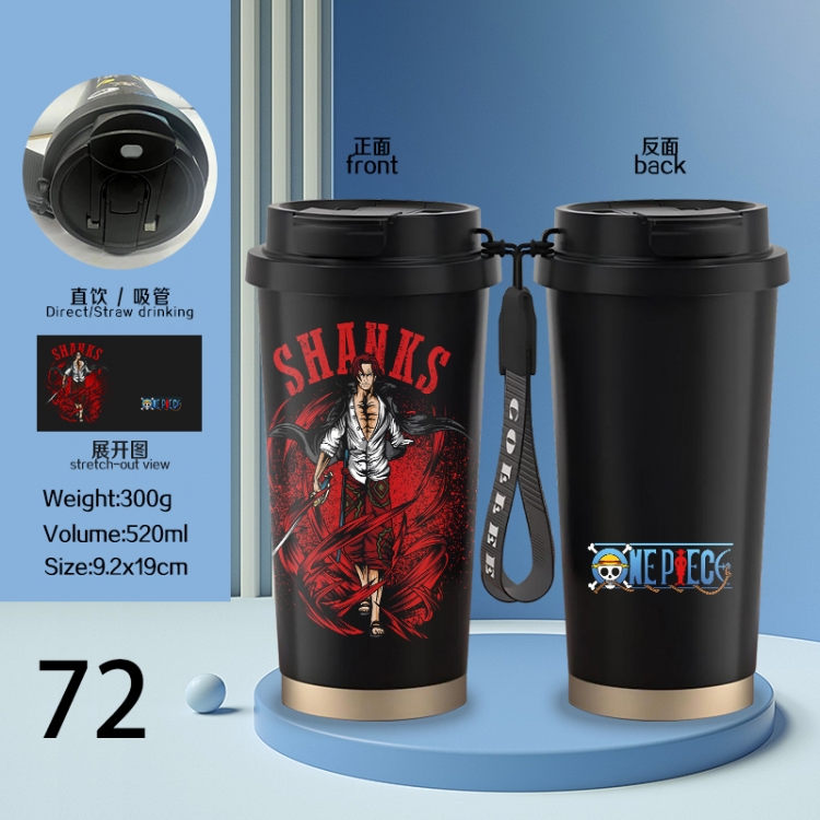 One Piece Anime peripheral stainless steel coffee cup 520ML