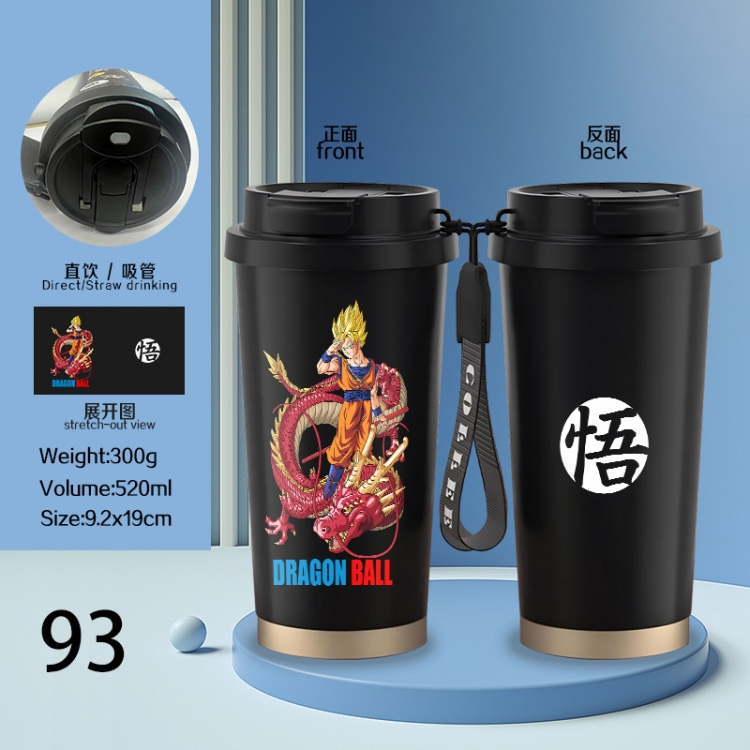 DRAGON BALL Anime peripheral stainless steel coffee cup 520ML