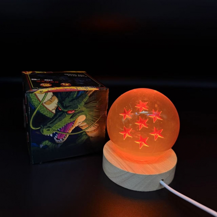 DRAGON BALL 7.6cm Seven Star Dragon Ball Ball+Lamp Holder Box