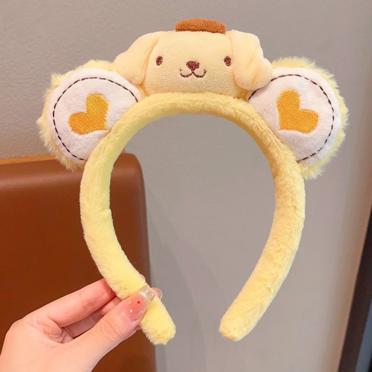 Purin Cartoon doll headband cute headband plush headpiece