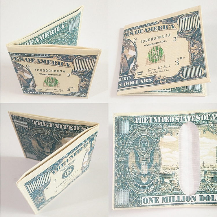 Creative Wallet Canvas thin card holder, short foreign currency wallet price for 10 XT007