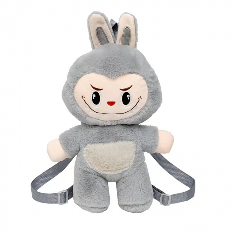 Labubu Plush backpack cartoon doll storage bag 25cm