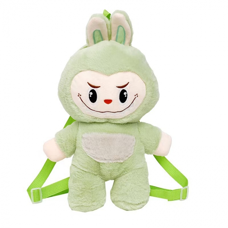 Labubu Plush backpack cartoon doll storage bag 25cm