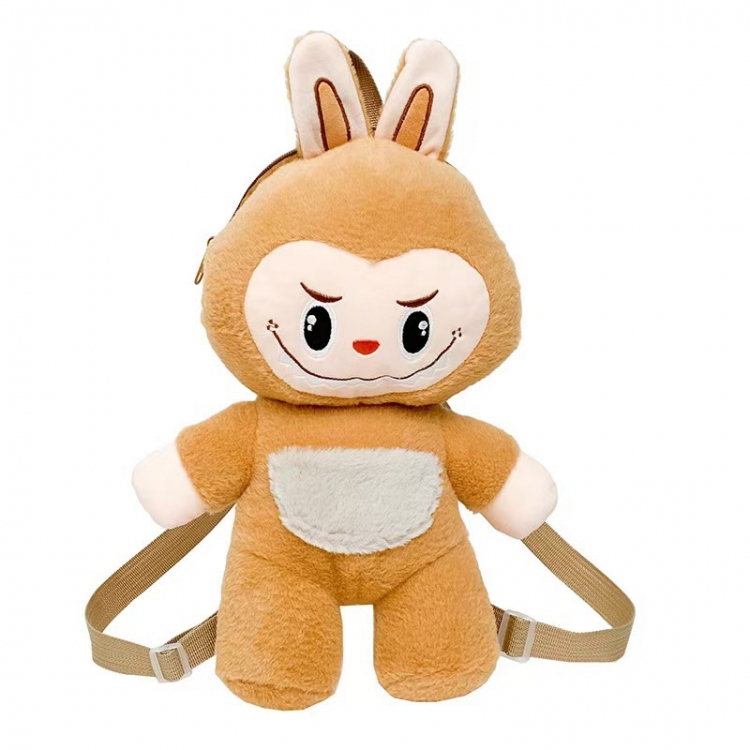 Labubu Plush backpack cartoon doll storage bag 25cm