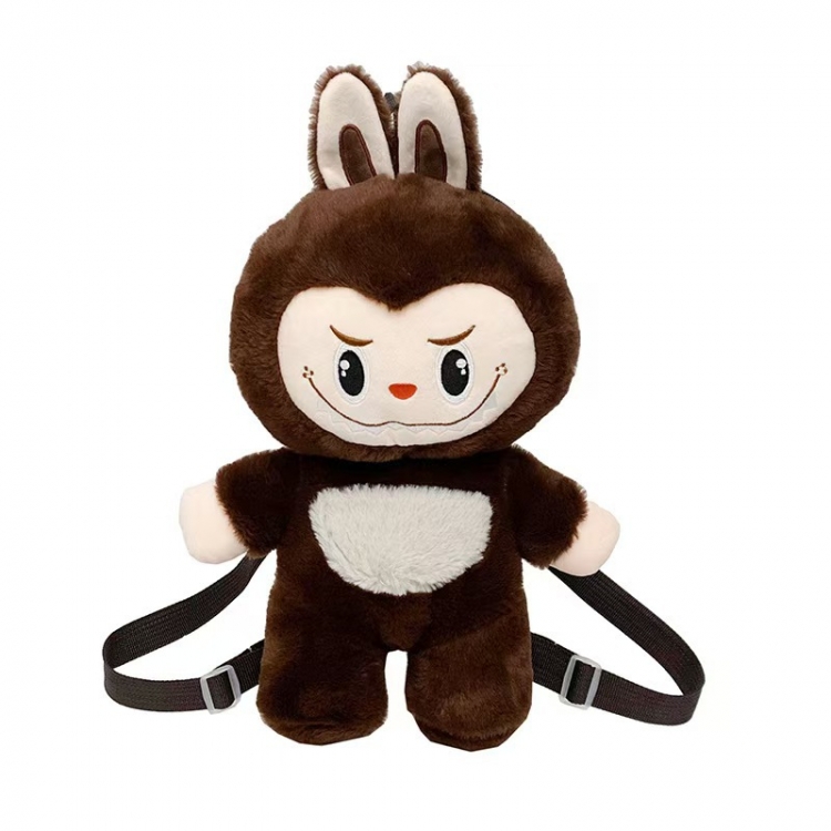 Labubu Plush backpack cartoon doll storage bag 25cm