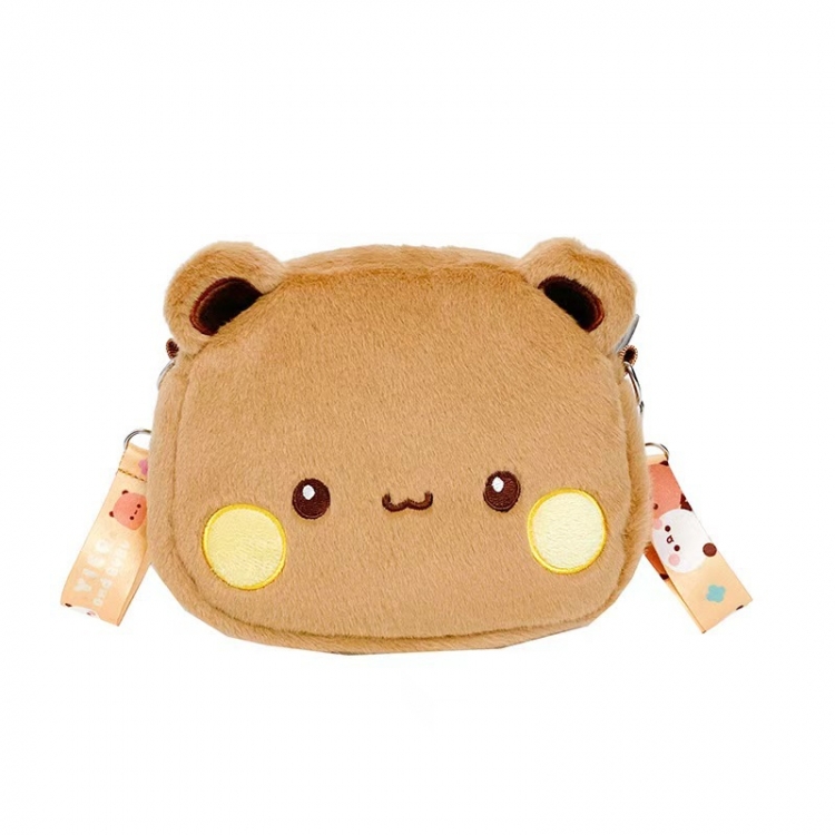 Little Bear Cartoon Plush Shoulder Bag Doll Toy Bag Wallet Crossbody Bag 20cm price for 3 pcs