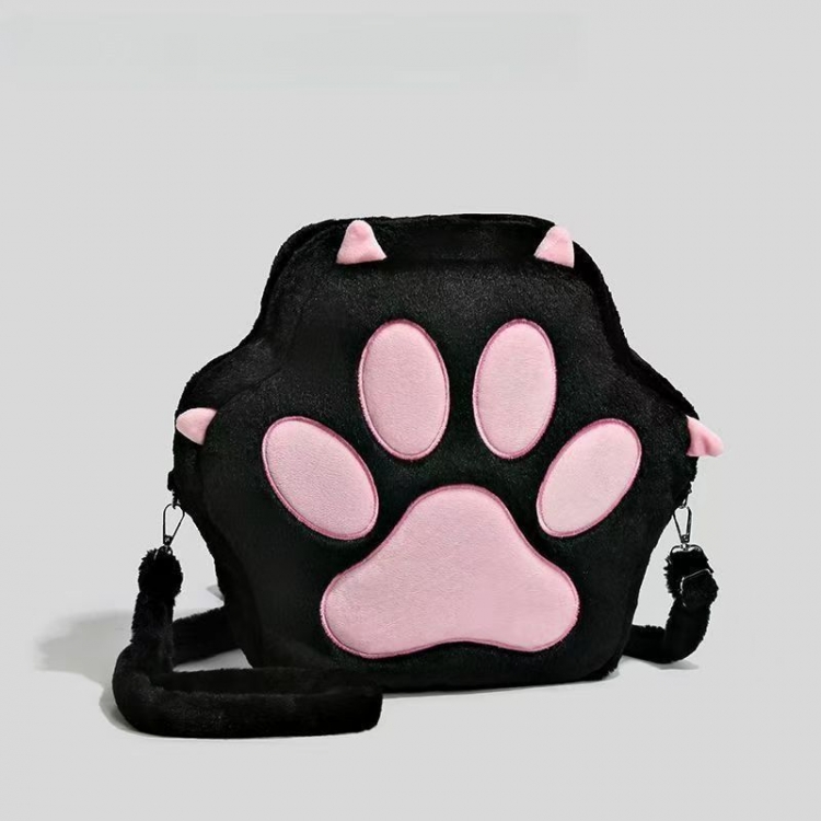 Cat's paw Personalized plush backpack with a quirky large storage capacity of 40cm price for 2 pcs