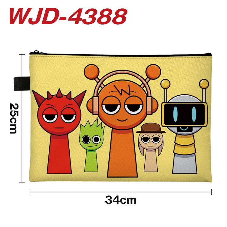 Incredibox Anime Full Color A4 Document Bag 34x25cm WJD-4388