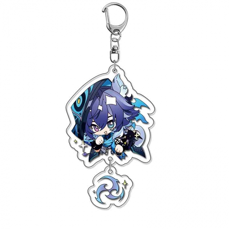 Genshin Impact Anime acrylic Pendant Key Chain  price for 5 pcs 17954