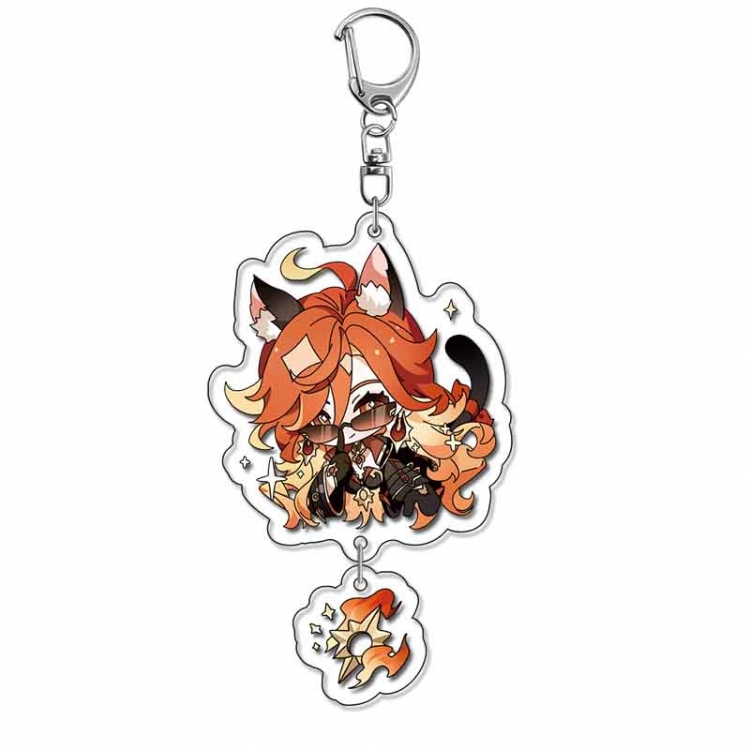 Genshin Impact Anime acrylic Pendant Key Chain  price for 5 pcs 17955