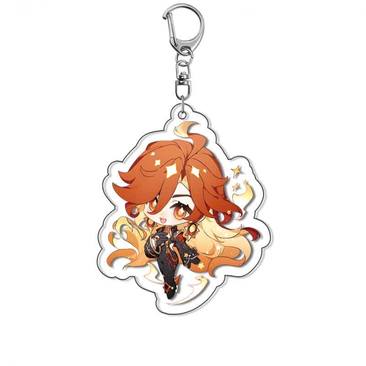 Genshin Impact Anime Acrylic Keychain Charm price for 5 pcs 17949