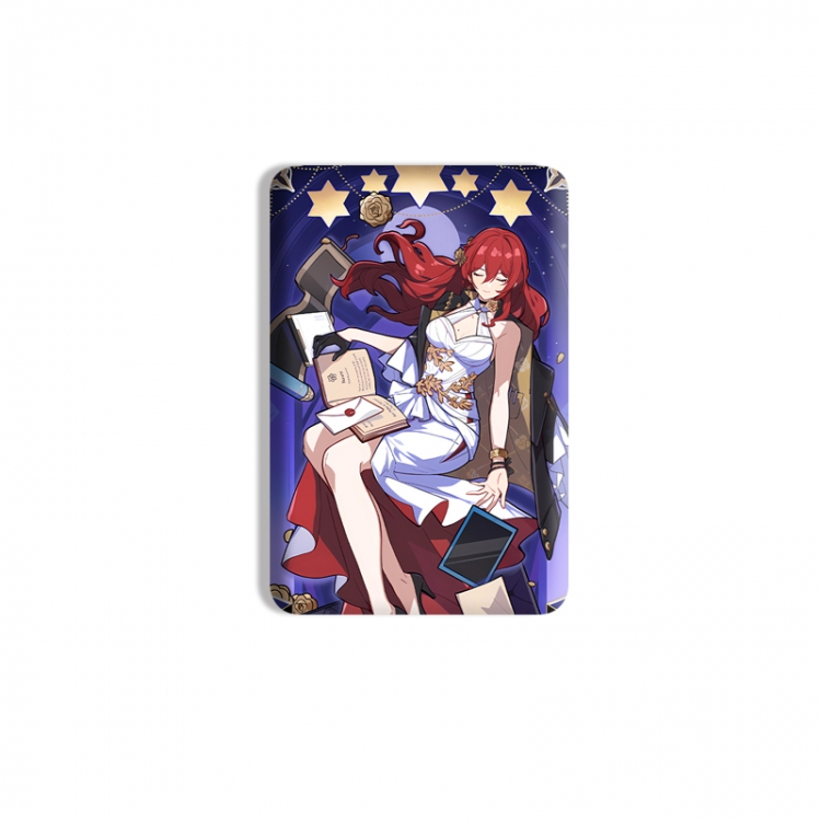 Honkai: Star Rail Anime square tinplate badge chest badge 4X6CM price for 5 pcs