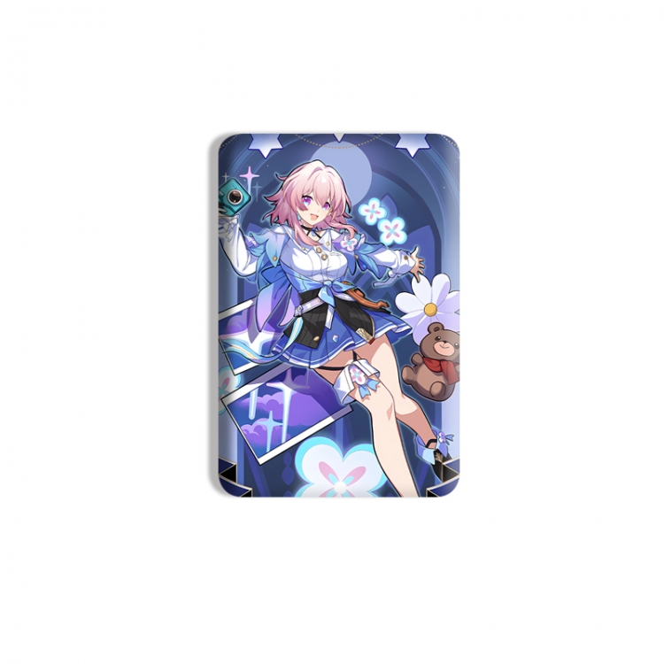 Honkai: Star Rail Anime square tinplate badge chest badge 4X6CM price for 5 pcs