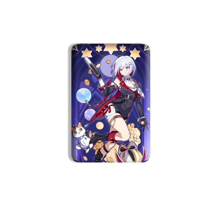 Honkai: Star Rail Anime square tinplate badge chest badge 4X6CM price for 5 pcs