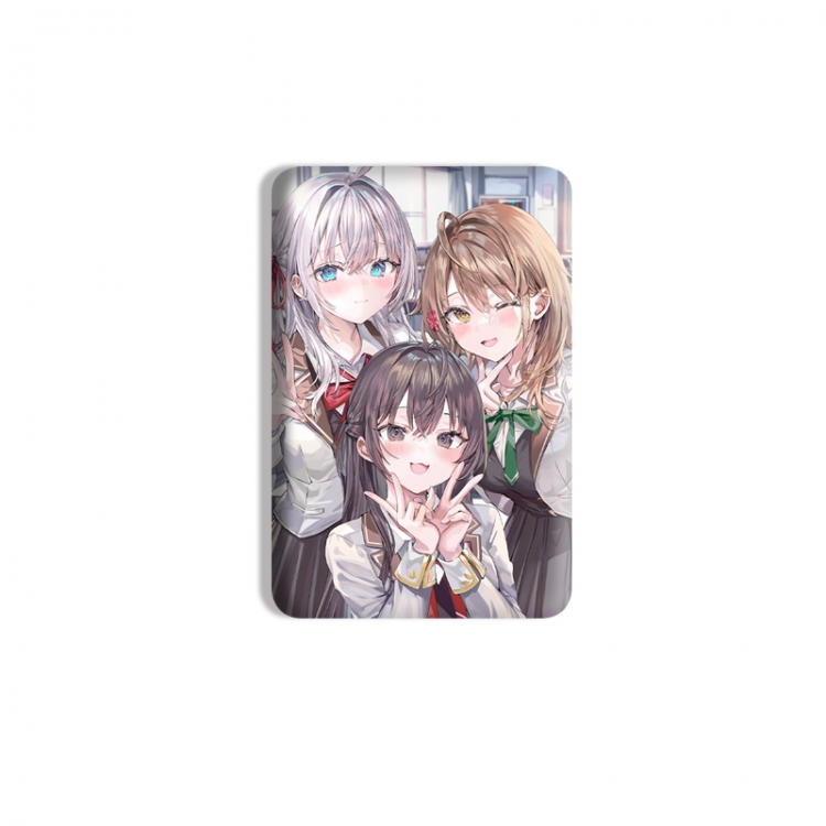 Alya Sometimes Hides Her Feelings in Russian Anime square tinplate badge chest badge 4X6CM price for 5 pcs