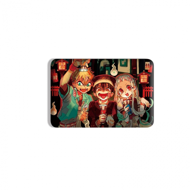 Toilet-bound Hanako-kun Anime square tinplate badge chest badge 4X6CM price for 5 pcs