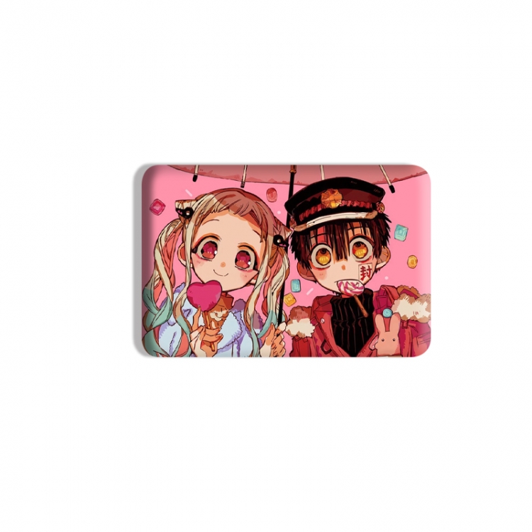 Toilet-bound Hanako-kun Anime square tinplate badge chest badge 4X6CM price for 5 pcs