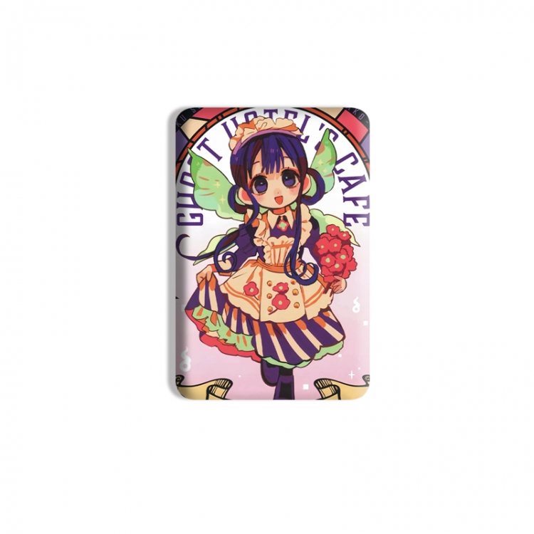 Toilet-bound Hanako-kun Anime square tinplate badge chest badge 4X6CM price for 5 pcs