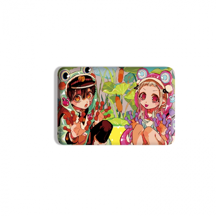 Toilet-bound Hanako-kun Anime square tinplate badge chest badge 4X6CM price for 5 pcs