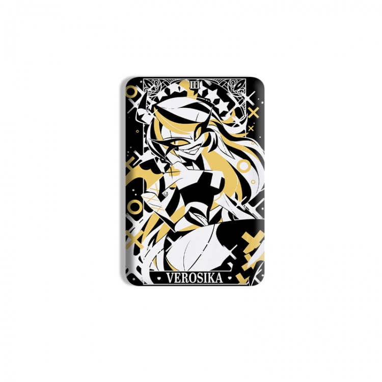 Hazbin Hotel Anime square tinplate badge chest badge 4X6CM price for 5 pcs