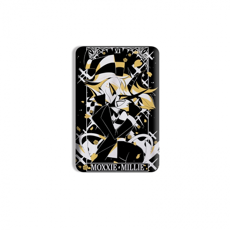 Hazbin Hotel Anime square tinplate badge chest badge 4X6CM price for 5 pcs