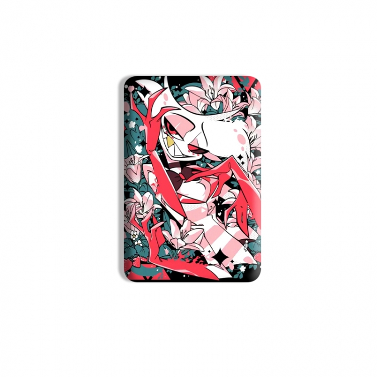 Hazbin Hotel Anime square tinplate badge chest badge 4X6CM price for 5 pcs