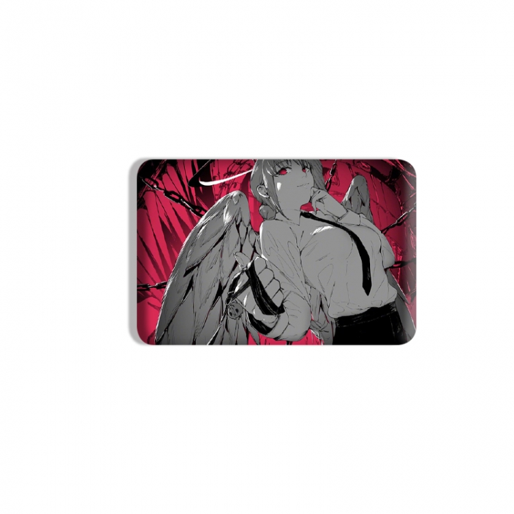 Chainsaw man Anime square tinplate badge chest badge 4X6CM price for 5 pcs