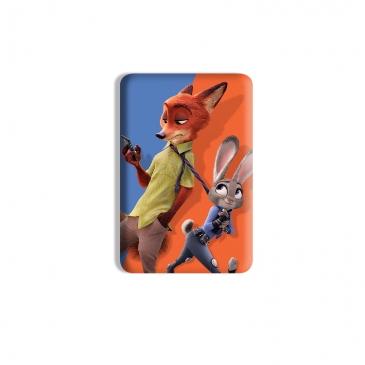 Zootopia Anime square tinplate badge chest badge 4X6CM price for 5 pcs