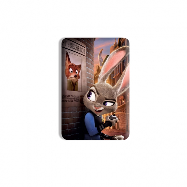 Zootopia Anime square tinplate badge chest badge 4X6CM price for 5 pcs