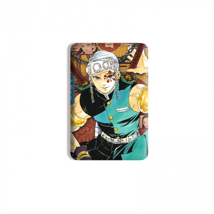 Demon Slayer Kimets Anime square tinplate badge chest badge 4X6CM price for 5 pcs