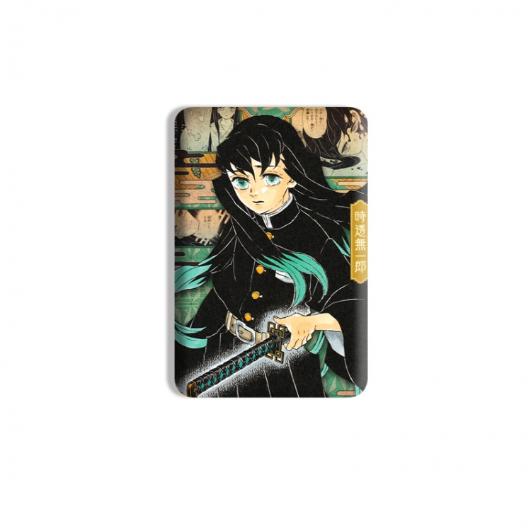 Demon Slayer Kimets Anime square tinplate badge chest badge 4X6CM price for 5 pcs