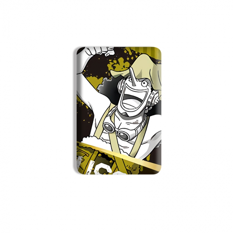 One Piece Anime square tinplate badge chest badge 4X6CM price for 5 pcs