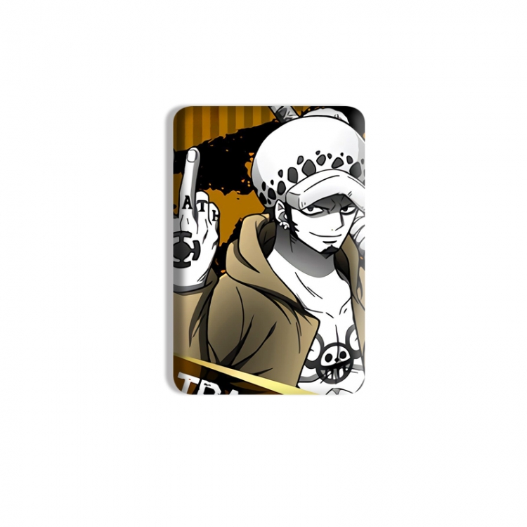 One Piece Anime square tinplate badge chest badge 4X6CM price for 5 pcs