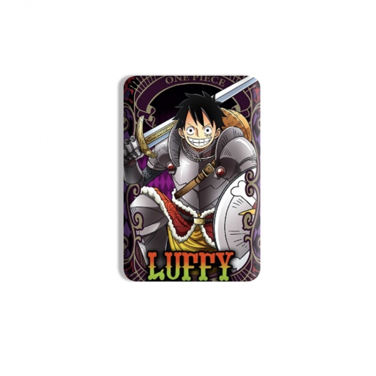 One Piece Anime square tinplate badge chest badge 4X6CM price for 5 pcs