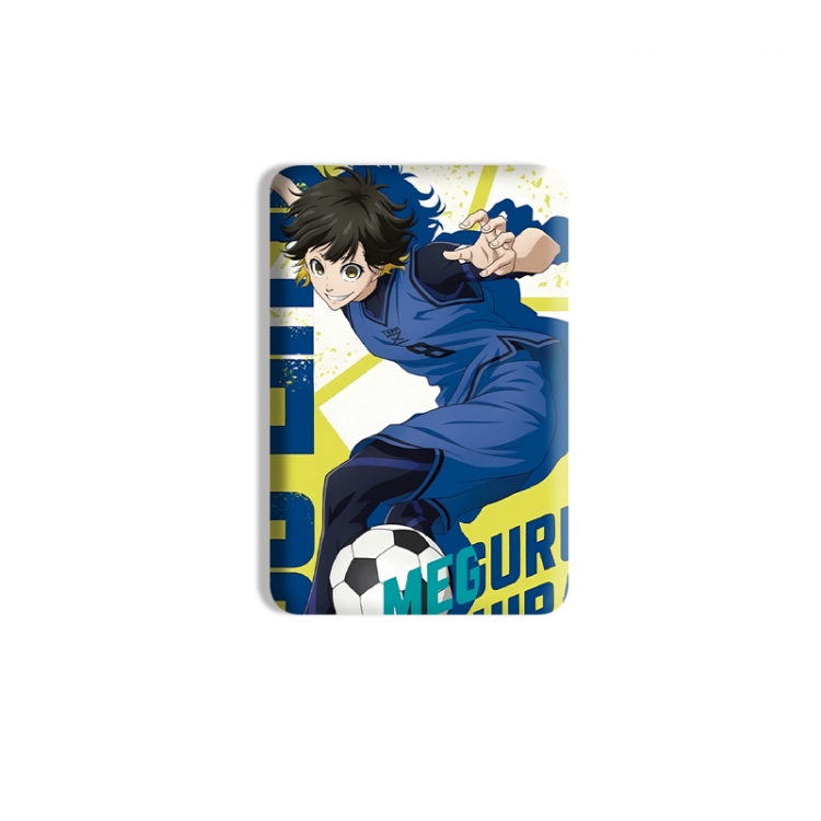 BLUE LOCK Anime square tinplate badge chest badge 4X6CM price for 5 pcs