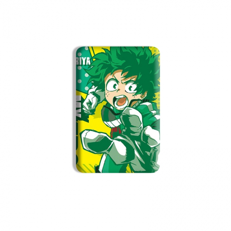 My Hero Academia Anime square tinplate badge chest badge 4X6CM price for 5 pcs